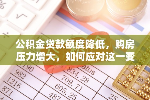 青原公积金贷款额度降低，购房压力增大，如何应对这一变化？