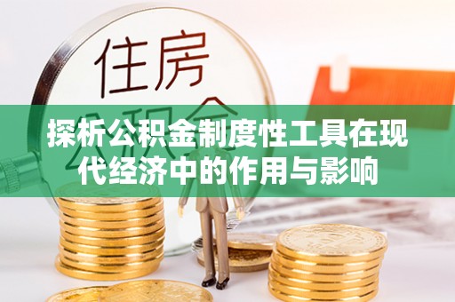 青原探析公积金制度性工具在现代经济中的作用与影响